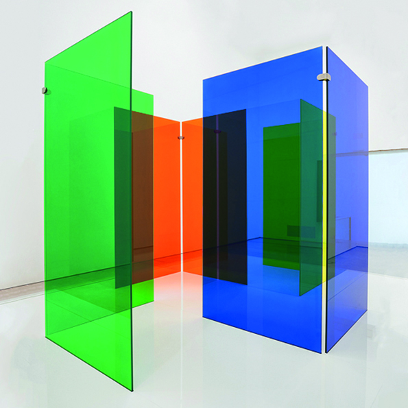 carlos cruz-diez_ labyrinthe de transchromie A , Paris _ 1965/2017