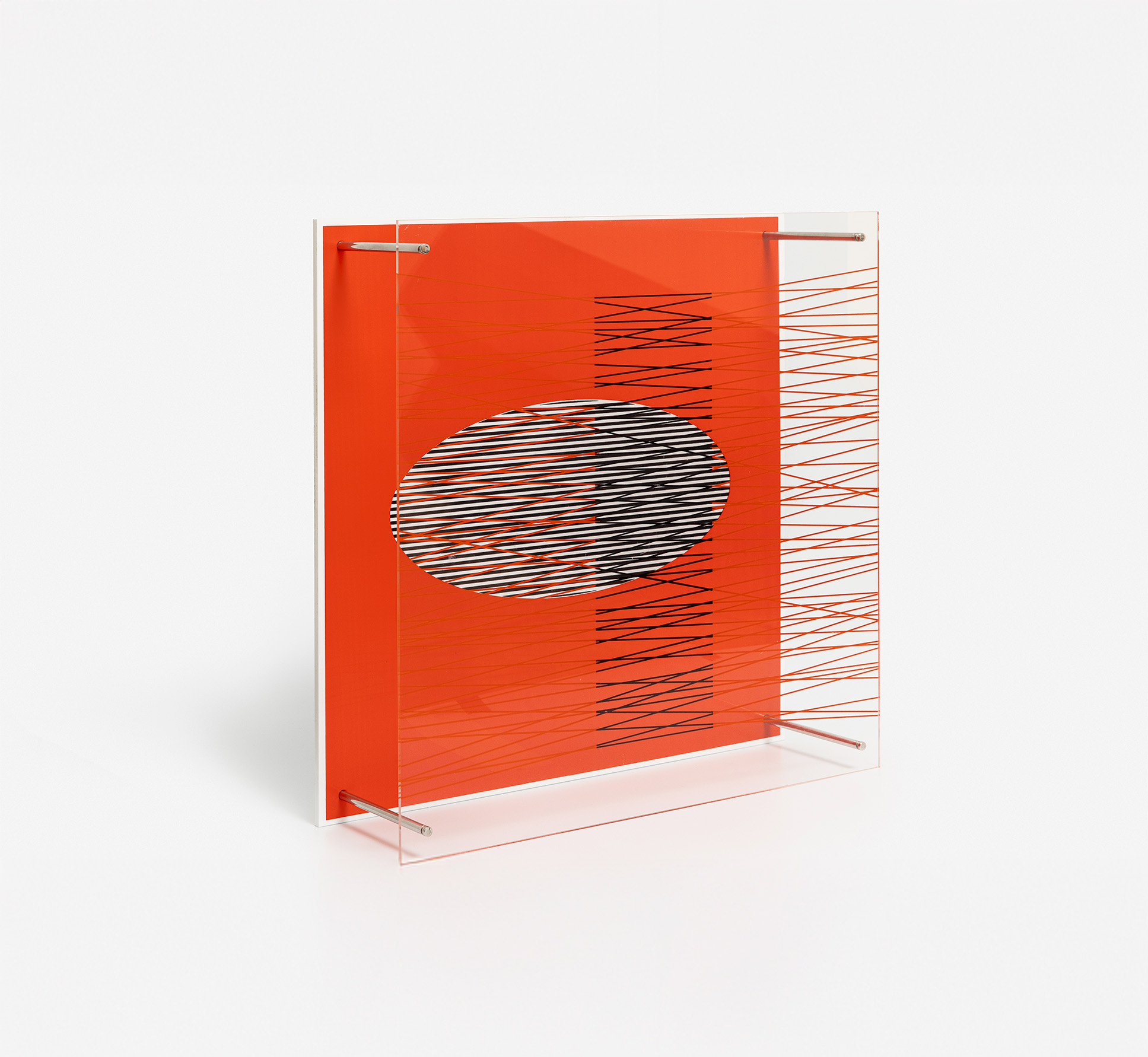jesús rafael soto_ “ovalo el rojo” from synthesis series_ 1979